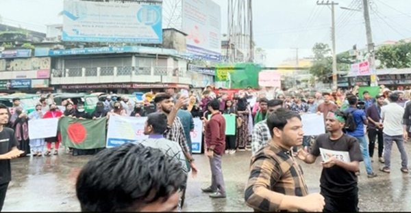 চৌহাট্টা আবারো শিক্ষার্থীদের সড়ক অবরোধ